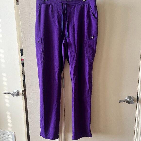 Figs HW Yola Skinny Scrub Pants/Purple/Large/Tall - Picture 1 of 7